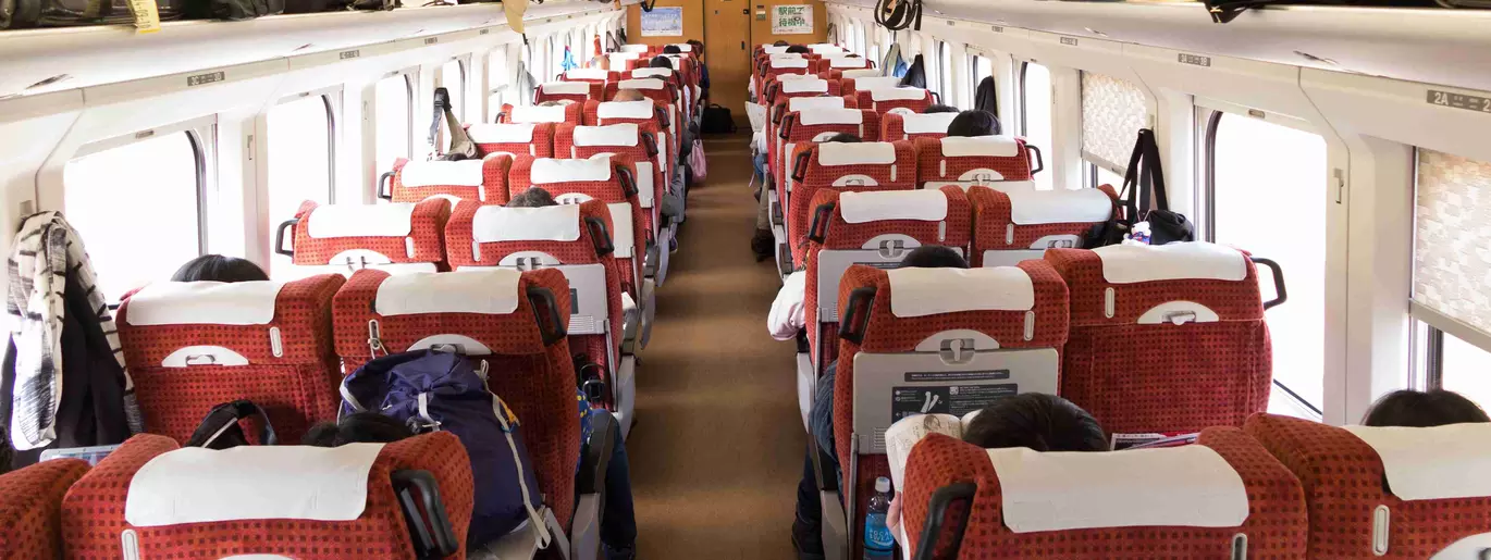 Interior of a train