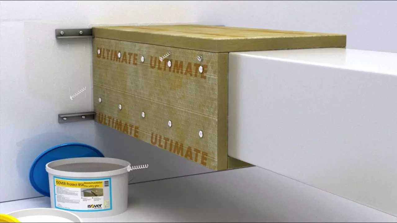 Ilmanvaihtokanavan paloeristäminen ISOVER U Protect® Slab 4.0 -eristelevyllä thumbnail